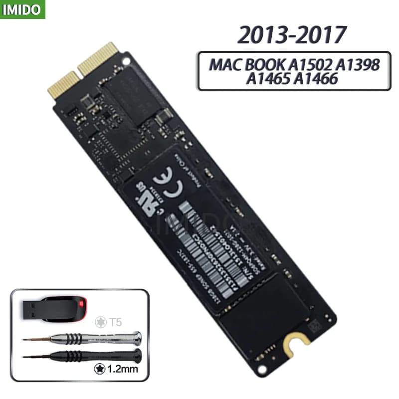 Original 128GB 256GB 512GB 1TB SSD For 2013 2014 2015 Macbook Pro Retina A1502 A1398 Macbook Air A1465 A1466 Solid State Disk image