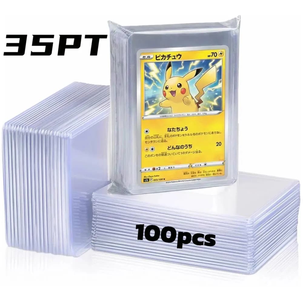 25-100Pcs 76*102mm Hard Top Clear Loader Card Sleeves Anti Scratch Protector Fit Baseball FootballSports TCG TradingCard Storage image