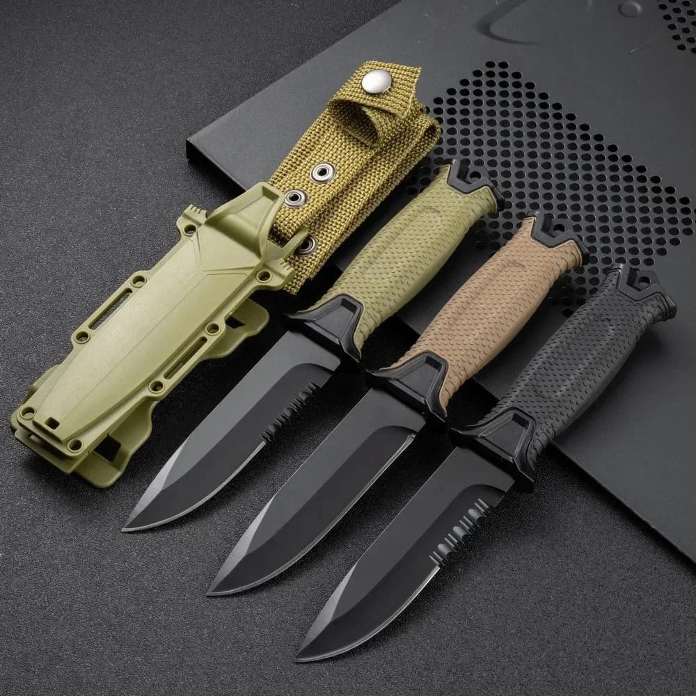 Outdoor  camping defense straight  wilderness survival sharp tactical carry survival high hardness image