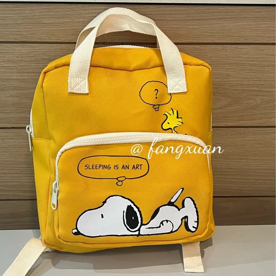 31style New Kawaii Snoopy Cartoon Canvas Handbag Fashion Girls Shoulder Bag Nylon Simple Large Capacity Handbag image