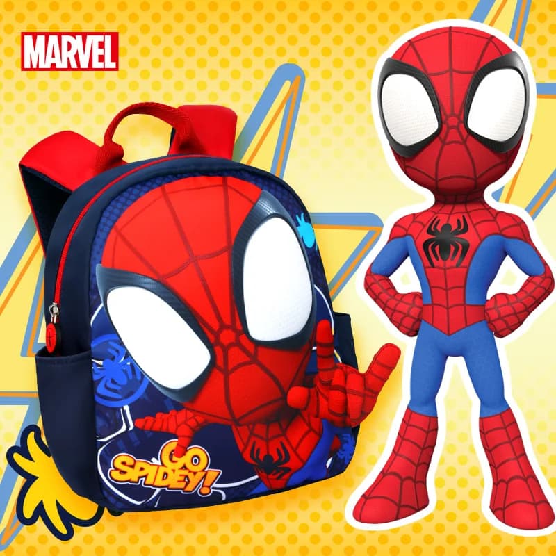 Disney Spider-Man Toddler Backpack for Boys and Girls Cute, Comfortable, Breathable, Ultra-Lightweight Waterproof Backpack image