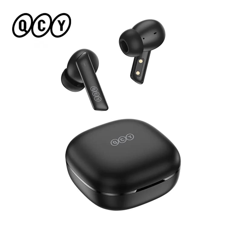 QCY HT05 ANC Wireless Earphones 40dB Active Noise Cancelling Bluetooth 5.2 Headphones 6 Mic ENC HD Call Headset TWS Earbuds image