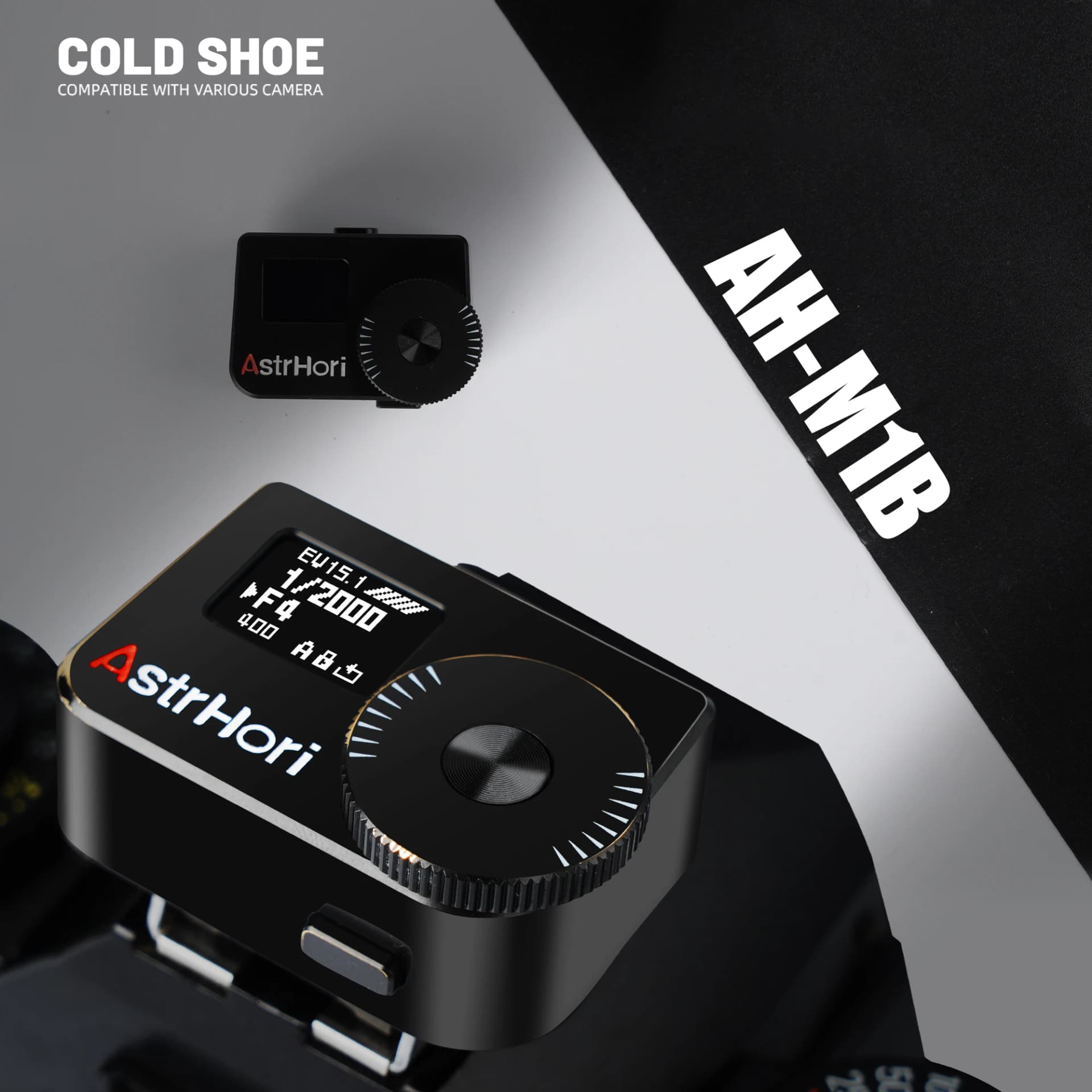 AstrHori AH M1 Camera Light Meter Two Dials Hot Cold Shoe Fixing Shutter ISO Photography Light Meter for DSLR Camera image