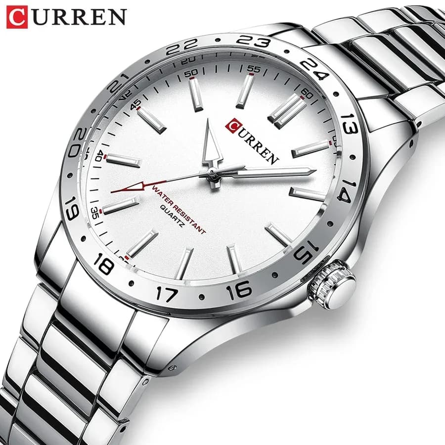 CURREN 8452 Men Ultra Thin Quartz Watch Simple Hodinky Fashion Stainless Steel Wristwatch for Male Clock Relogio Masculino 2025 image