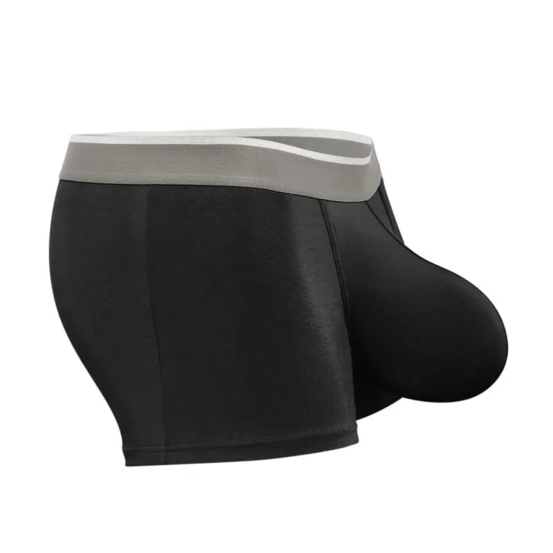 Premium Men Modal Boxer Briefs Big Pouch Underwear Extra Large Bulge Enhancing Breathable Cooling Lightweight Mens Boxers Pantie image