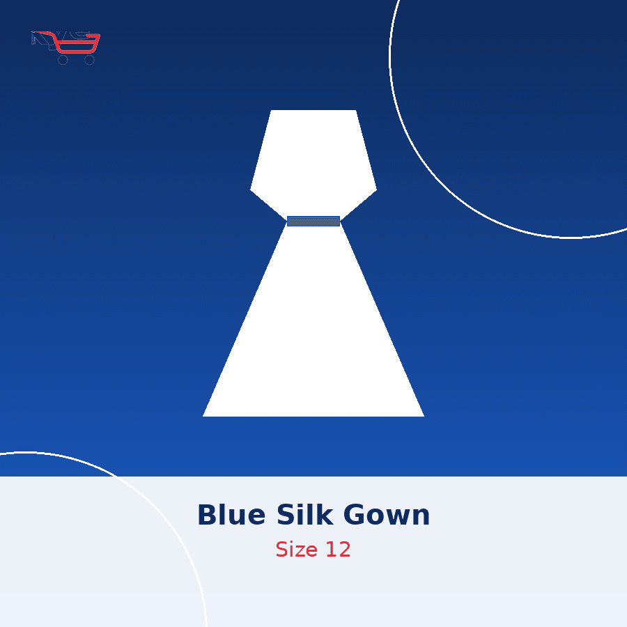 Blue Silk Gown image