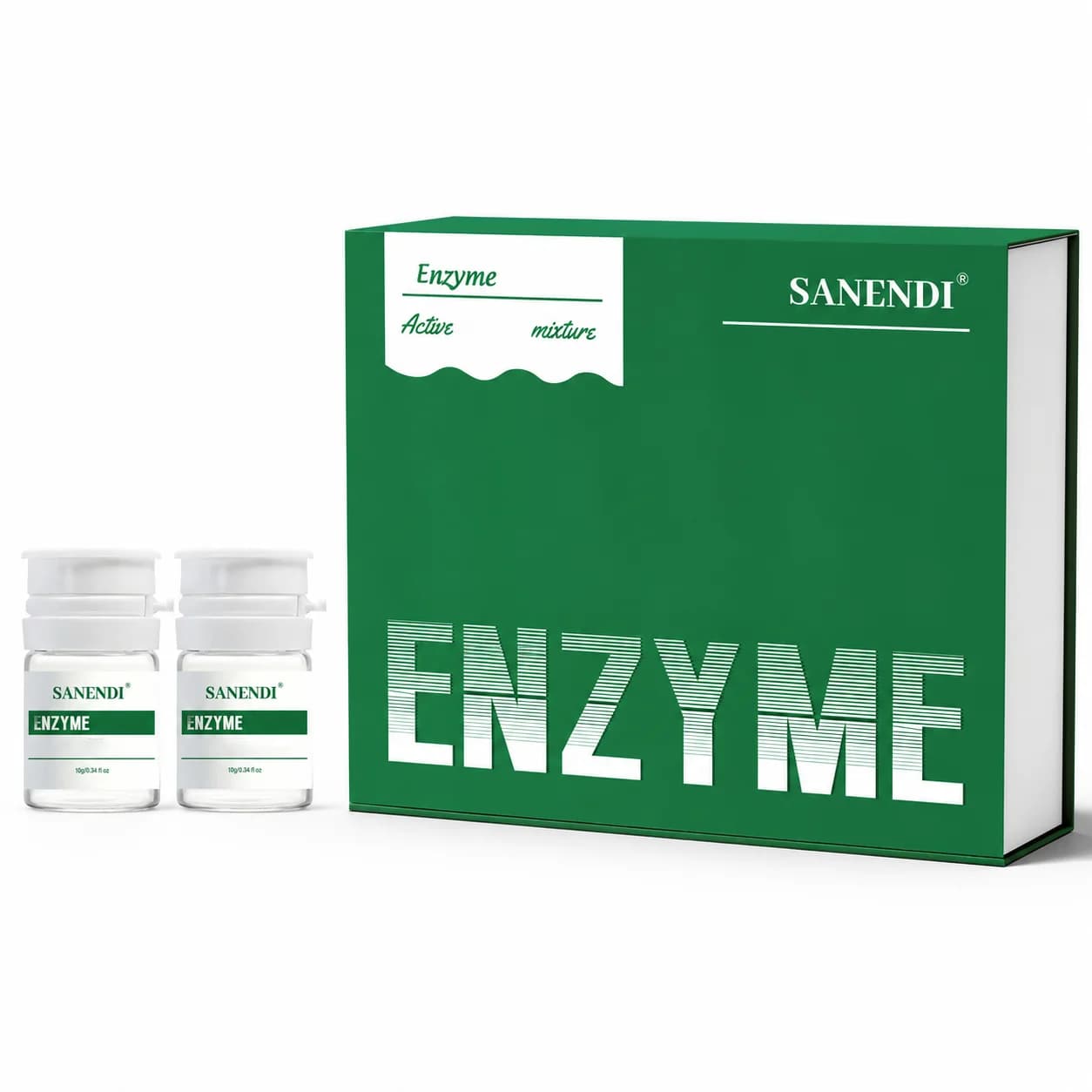 SANENDI Enzyme Skin Care Kit Active Enzyme Complex Ampoule Set Facial Smoothing Contour Care Professional Skin Concentrate 10g image